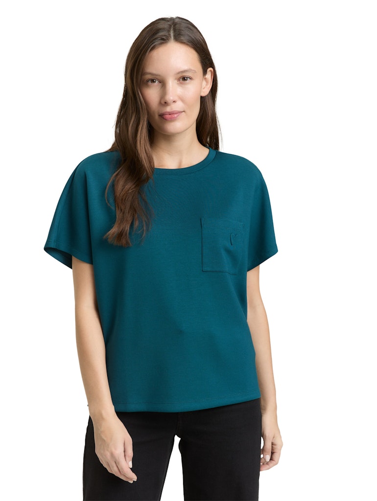 1050844 TOM TAILOR wmn - T-Shirt 12818 dark green