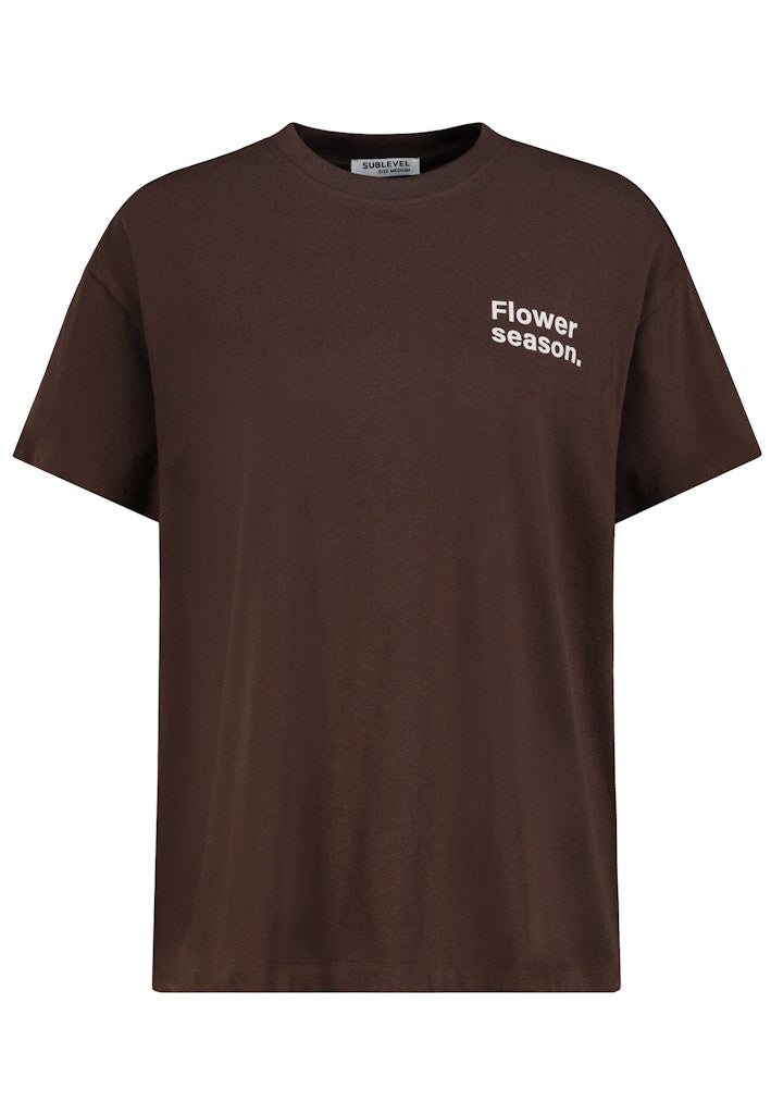D12022AH02645V AUTHENTIC STYLE wmn - T-Shirt mit Backprint 21400 hazel brown