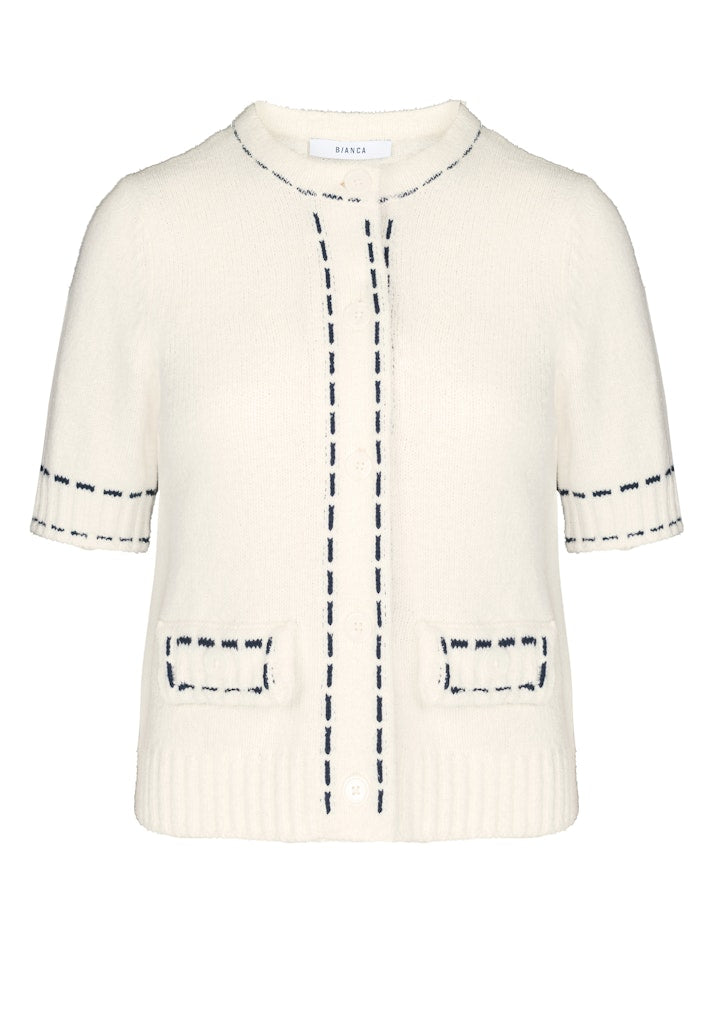 78026 BIANCA - Strickjacke RENE 003 milk