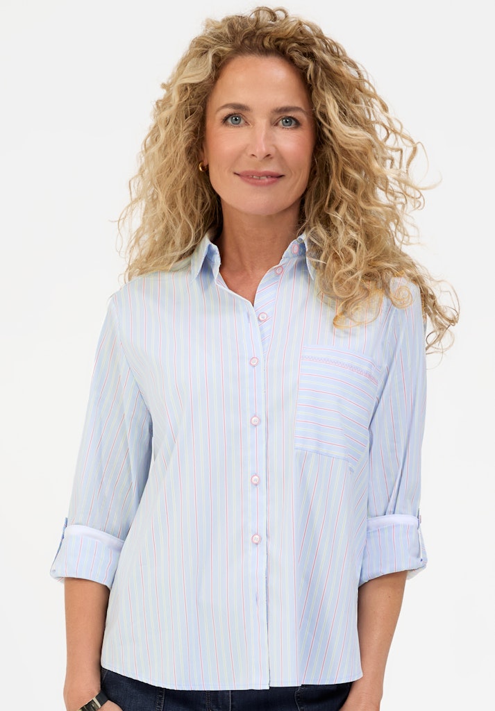 5006 BIANCA - Bluse ANINA 499 blue mix
