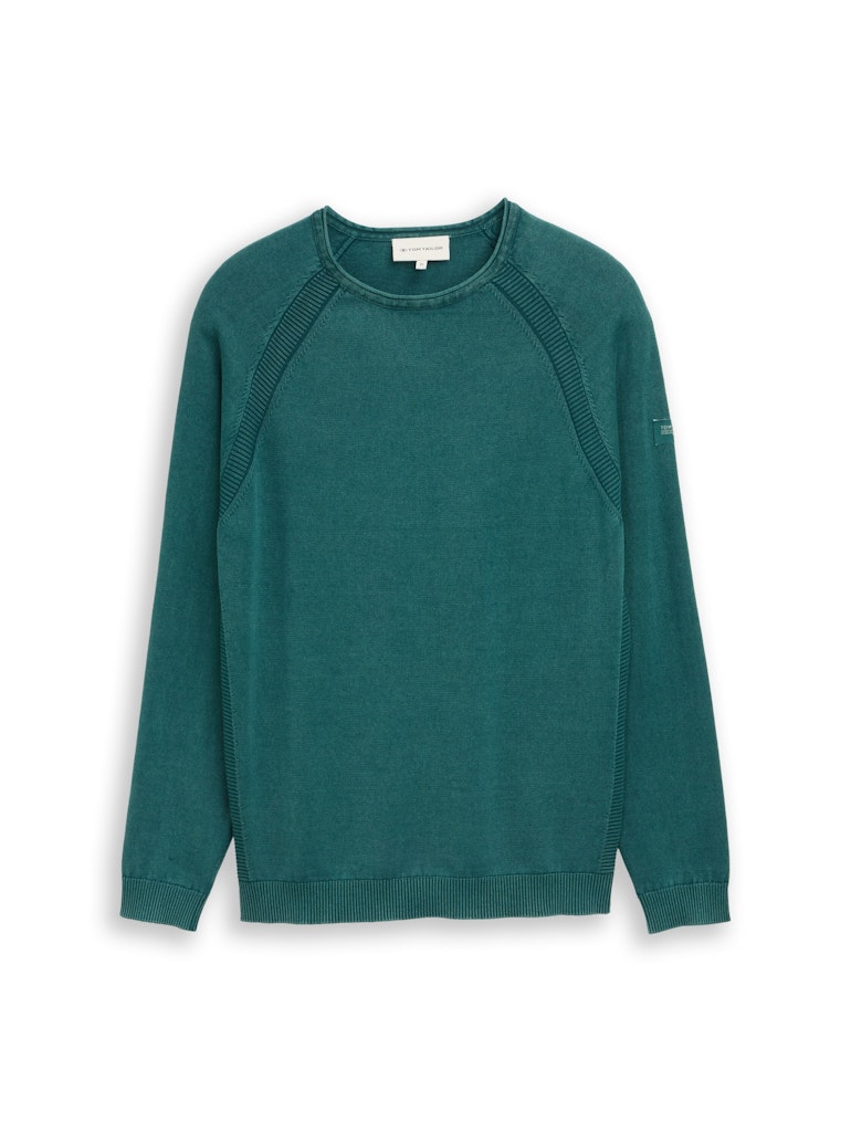 1050094 TOM TAILOR men - Pullover 12818 deep meadow green