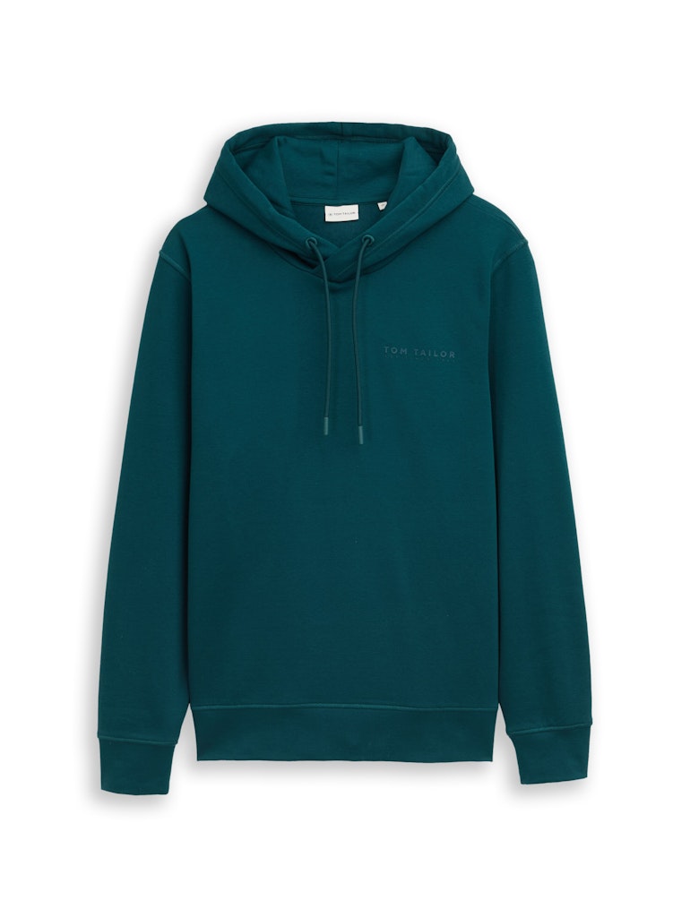 1048635 TOM TAILOR men - Hoodie 12818 tourmaline