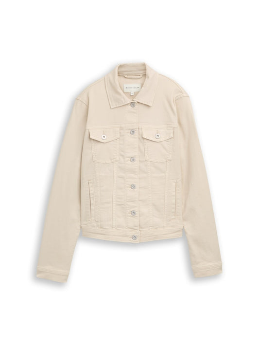 1050531 TOM TAILOR wmn - Jeansjacke 40487 stone sand beige