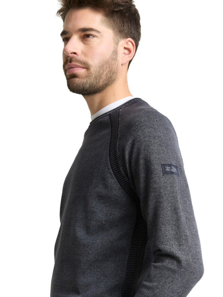 1050094 TOM TAILOR men - Pullover 10668 sky captain blue