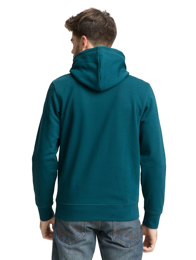 1048635 TOM TAILOR men - Hoodie 12818 tourmaline
