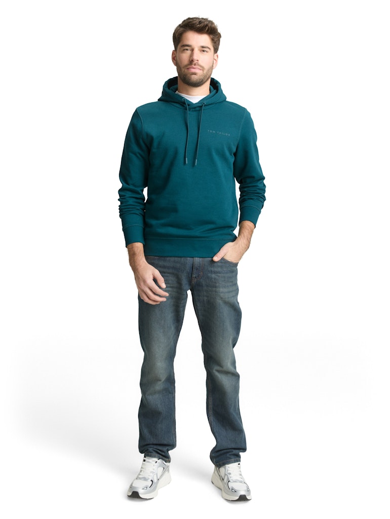 1048635 TOM TAILOR men - Hoodie 12818 tourmaline