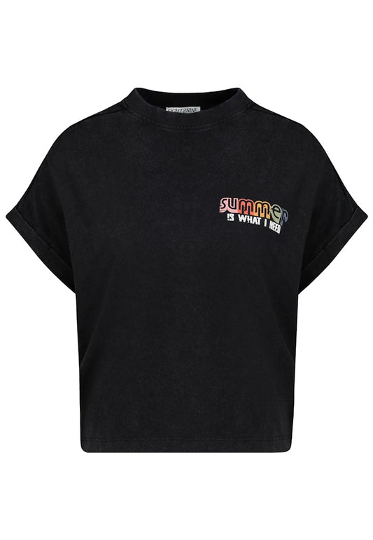 D12048M02741B AUTHENTIC STYLE wmn - T-Shirt mit Backprint 23400 anthracite grey