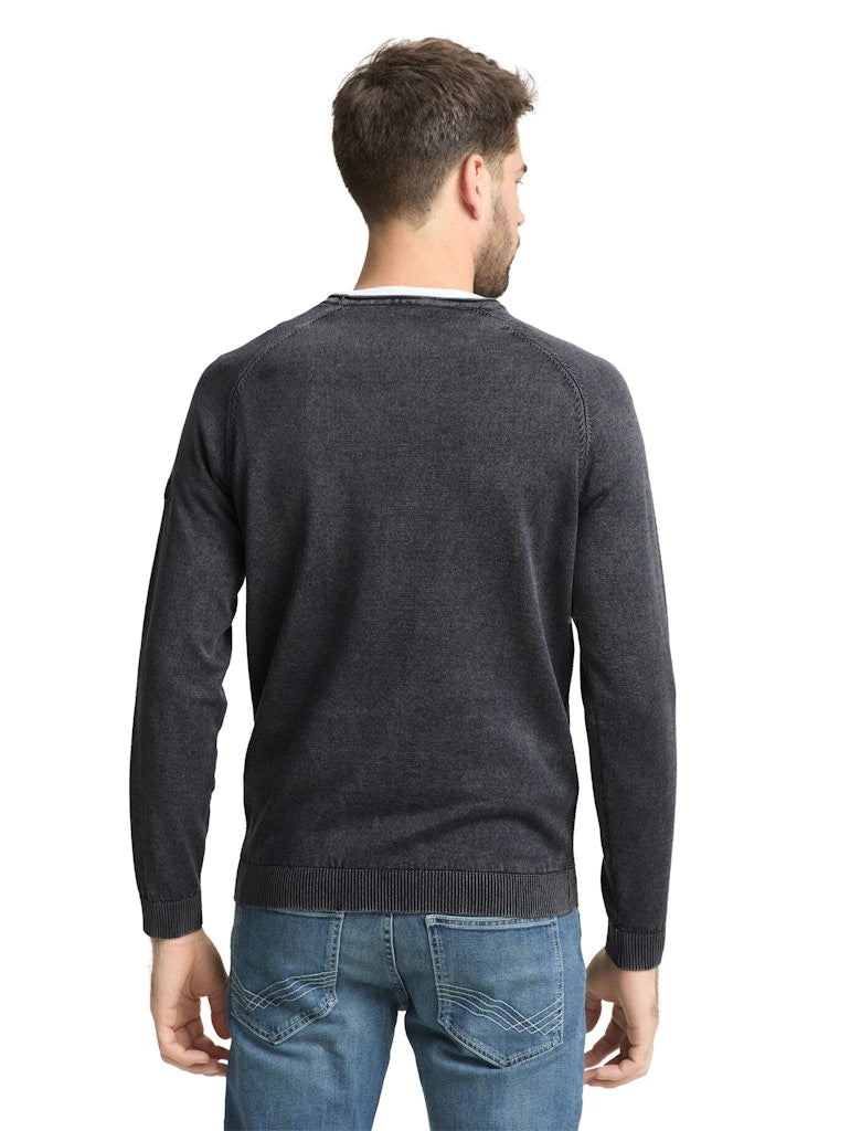 1050094 TOM TAILOR men - Pullover 10668 sky captain blue
