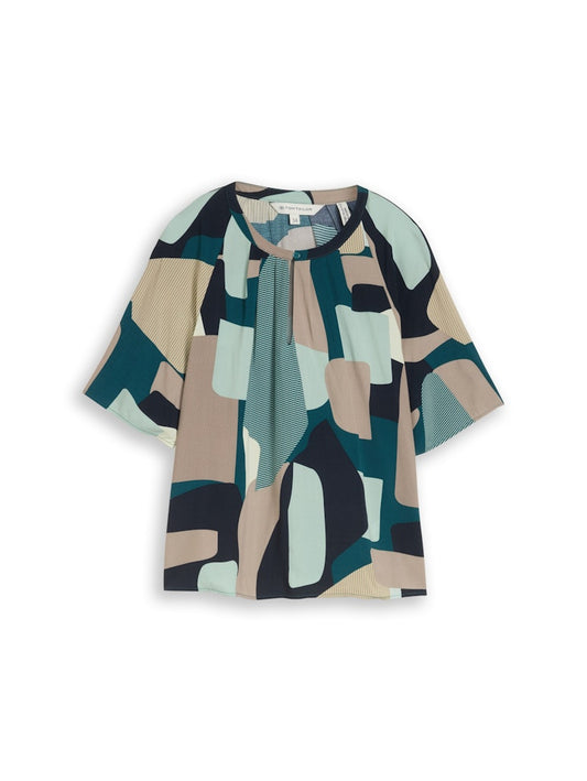 1049802 TOM TAILOR wmn - Bluse 39722 abstract stripe print