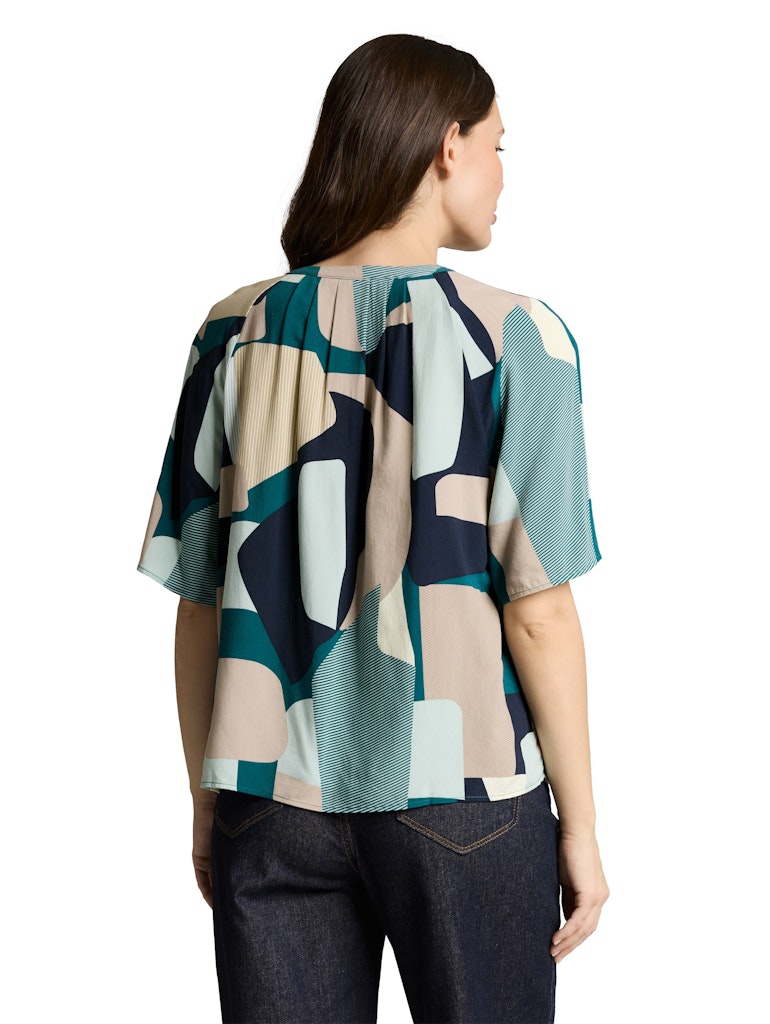 1049802 TOM TAILOR wmn - Bluse 39722 abstract stripe print