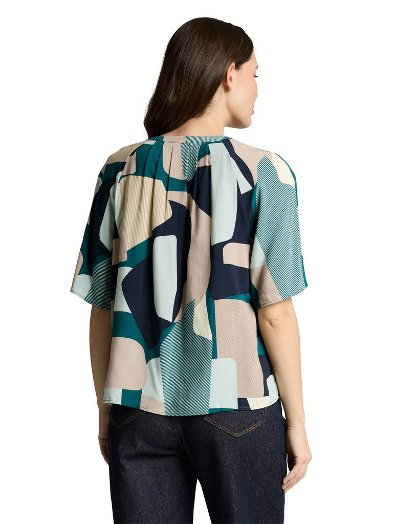 1049802 TOM TAILOR wmn - Bluse 39722 abstract stripe print