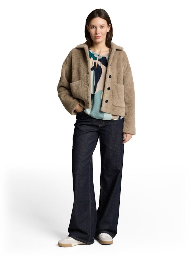 1049802 TOM TAILOR wmn - Bluse 39722 abstract stripe print