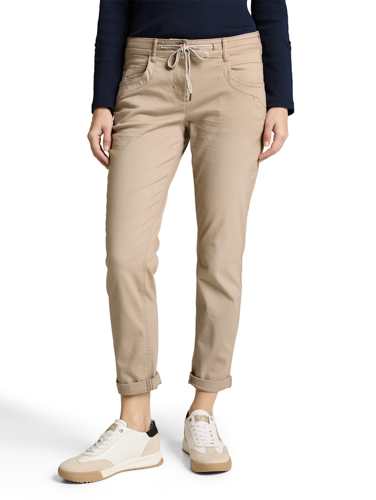 1040963 TOM TAILOR wmn - Hose tapered relaxed 32208 ashbeige
