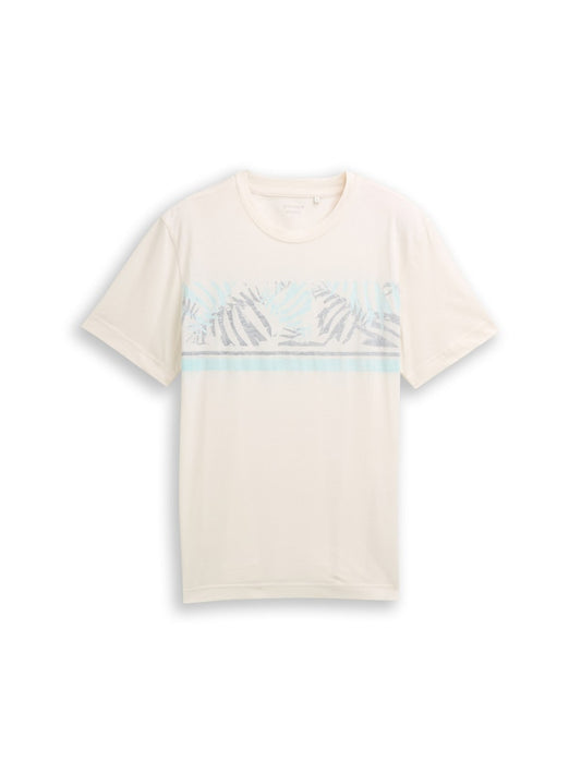 1050213 TOM TAILOR men - T-Shirt 10348 gardenia white