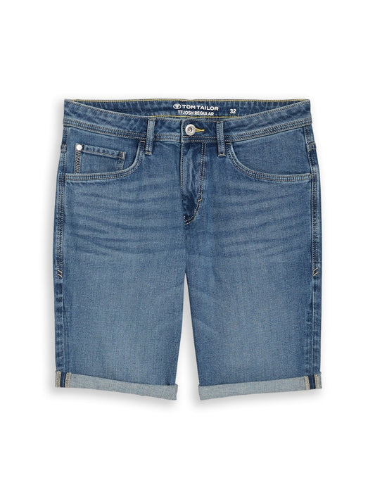 1050031 JOSH - TOM TAILOR men - Jeans Shorts regular slim 10152 mid stone bright blue denim
