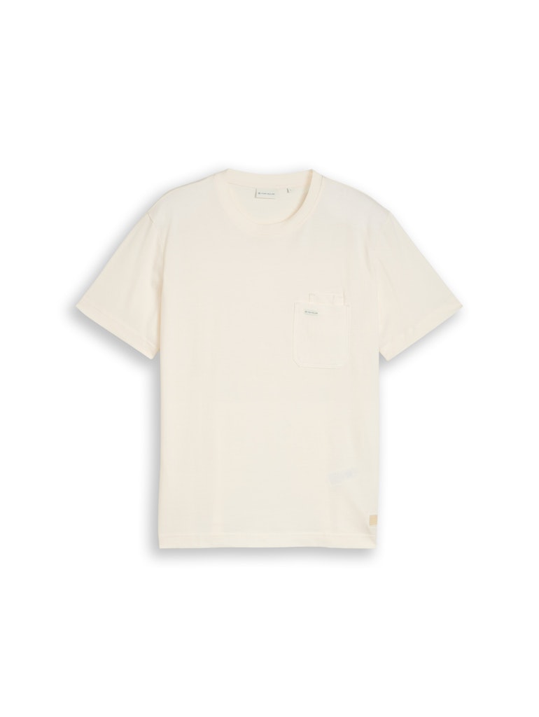 1050582 TOM TAILOR men - T-Shirt 10348 offwhite