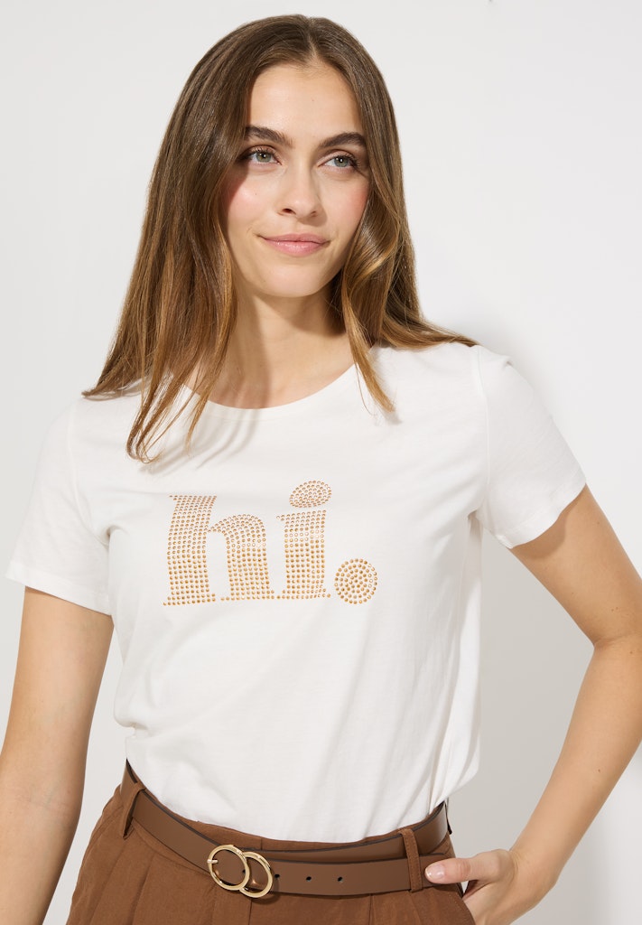 51050004 MORE&MORE Shirt with Print Hi 0041 offwhite