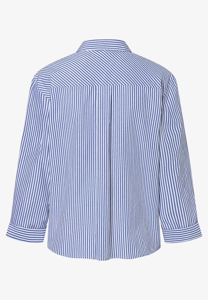 61022052 MORE&MORE - Shirt Blouse with Twist Detail 2373 mix stripe twotone