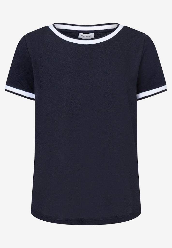 88880450 MORE&MORE - Contrast Shirt 0375 navy