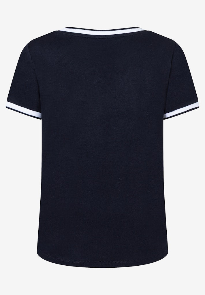88880450 MORE&MORE - Contrast Shirt 0375 navy