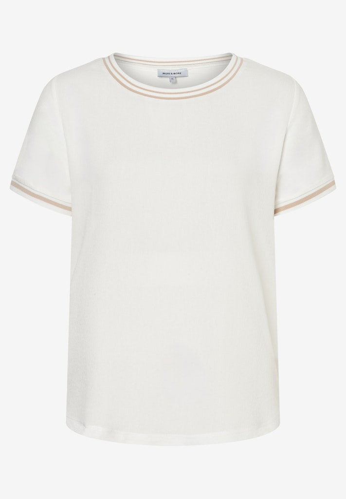 61810518 MORE&MORE - Contrast Shirt 0041 off white