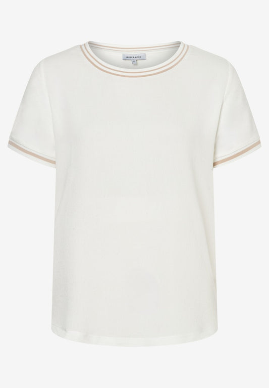 61810518 MORE&MORE - Contrast Shirt 0041 off white