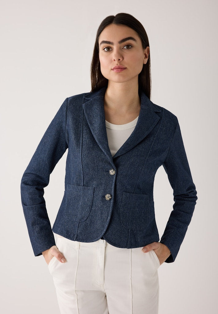 61816600 MORE&MORE - Jersey-Blazer denim Optik 0963 summer lavender