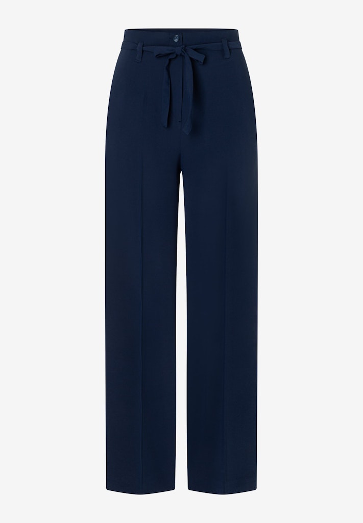 61024053 MORE&MORE - Fluent Wide Leg Pants 0373 classic blue