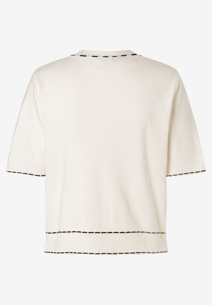 61021253 MORE&MORE - Cardigan with Handstitching 0041 off white