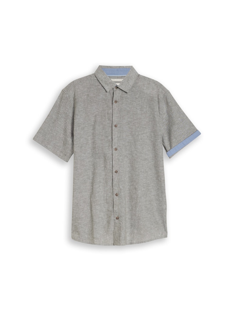 1049611 TOM TAILOR - Hemd 39545 faded leaf green chambray