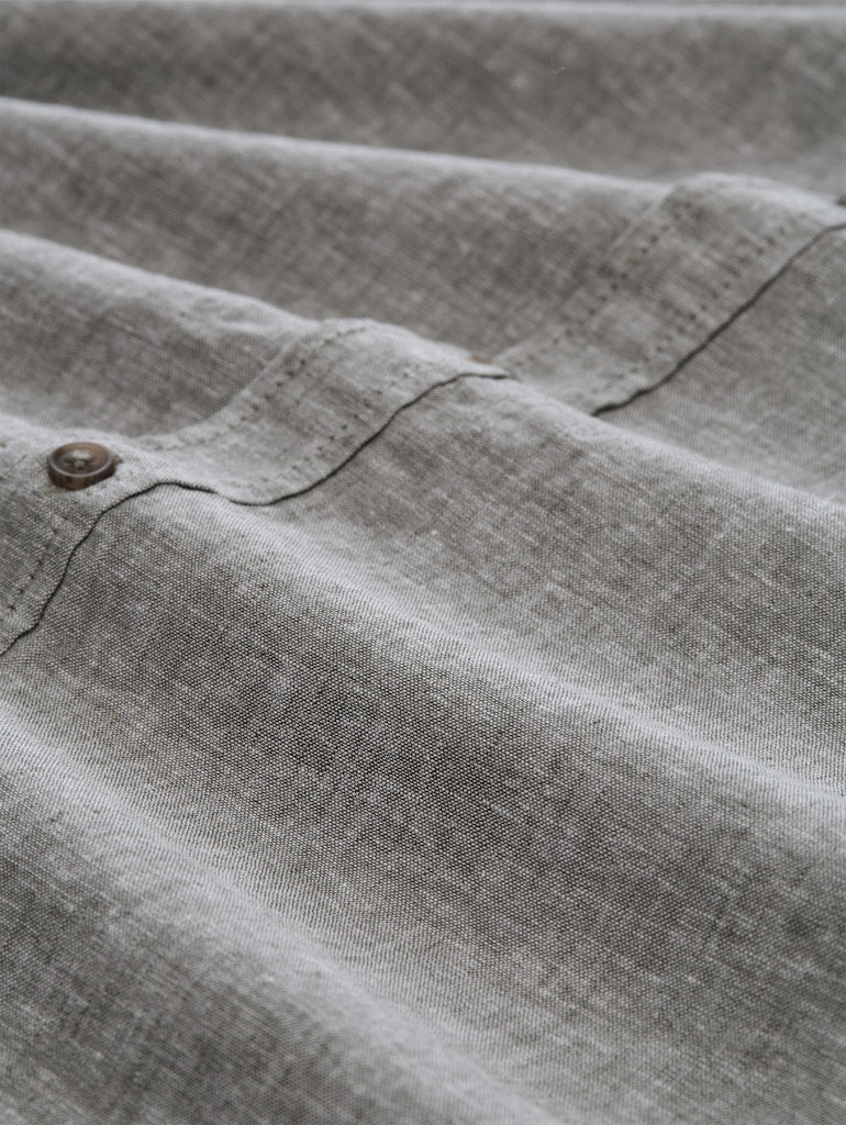 1049611 TOM TAILOR - Hemd 39545 faded leaf green chambray