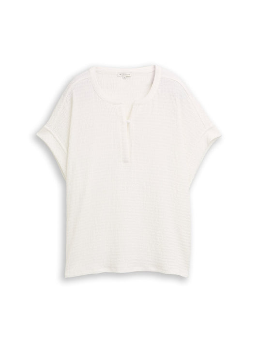 1050841 TOM TAILOR wmn - T-Shirt 10315 offwhite