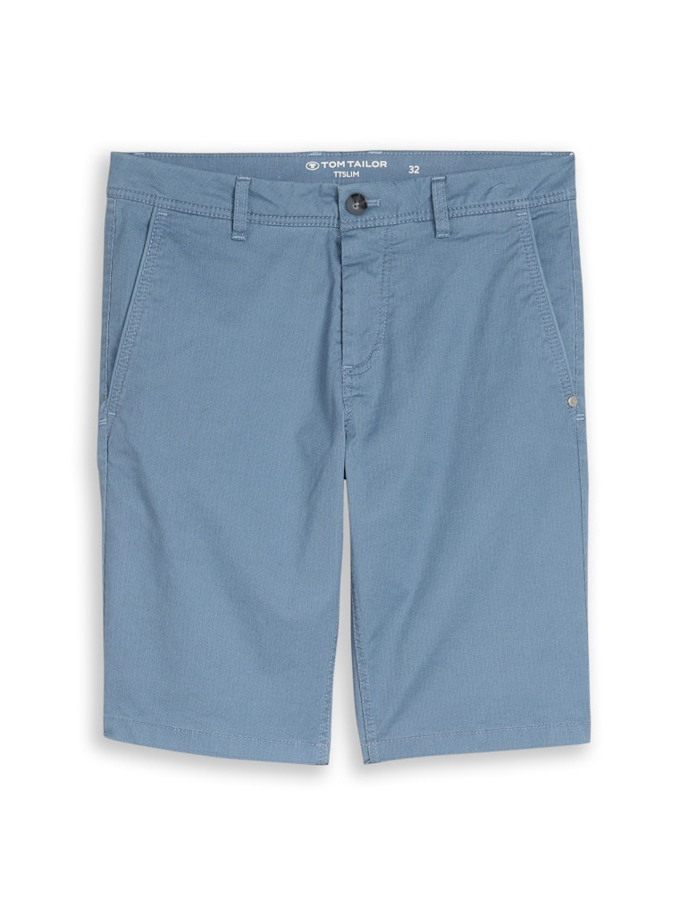 1049727 TOM TAILOR men - Chino Shorts 39607 blue mini geometric print