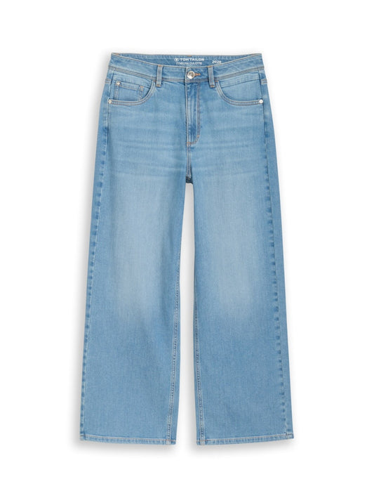 1050399 TOM TAILOR wmn - TTNELMA CULOTTE Jeans 10112 clean light stone blue denim