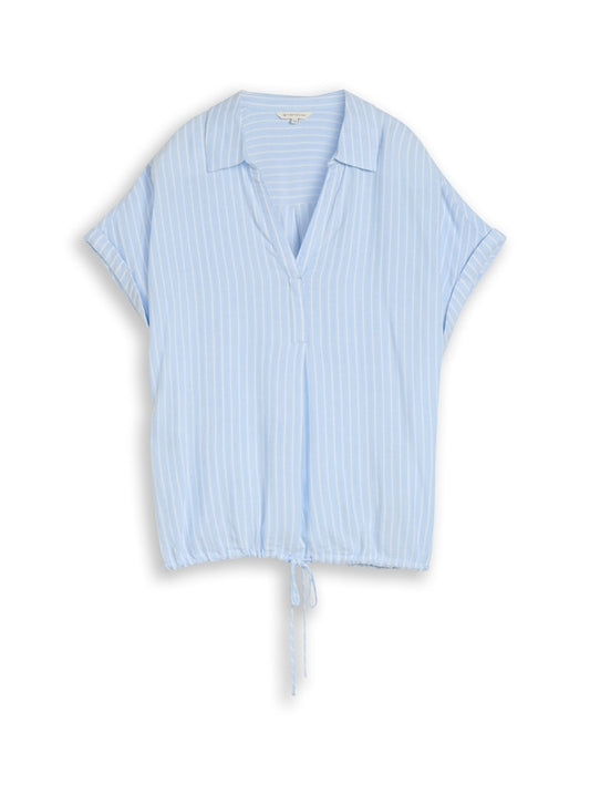 1049797 TOM TAILOR wmn - Bluse 39659 blue white stripe
