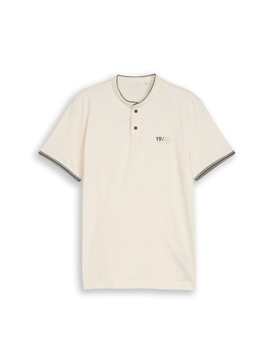 1050196 TOM TAILOR men - T-Shirt 10348 gardenia white