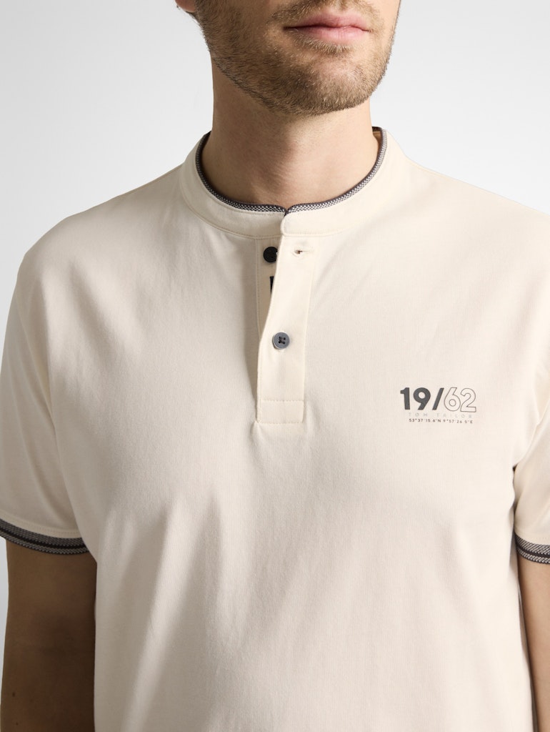 1050196 TOM TAILOR men - T-Shirt 10348 gardenia white