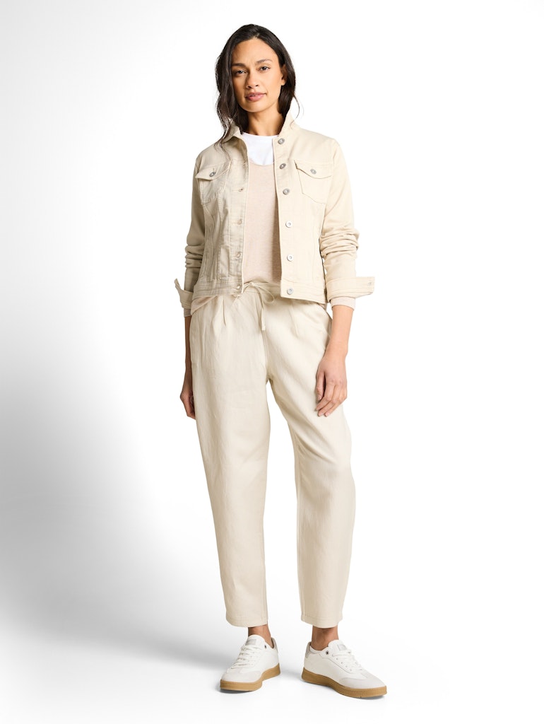 1050531 TOM TAILOR wmn - Jeansjacke 40487 stone sand beige