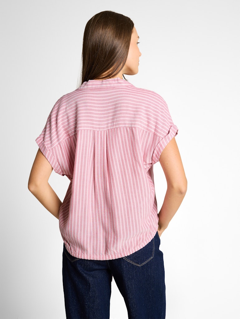1049797 TOM TAILOR wmn - Bluse 39663 cozy pink white stripe