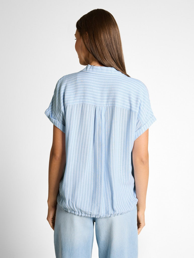 1049797 TOM TAILOR wmn - Bluse 39659 blue white stripe