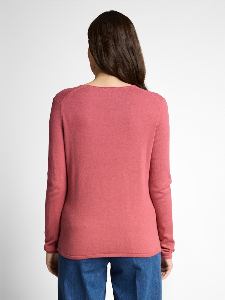 1012976 TOMT TAILOR wmn - Basic-Pullover 11183 cozy pinkl