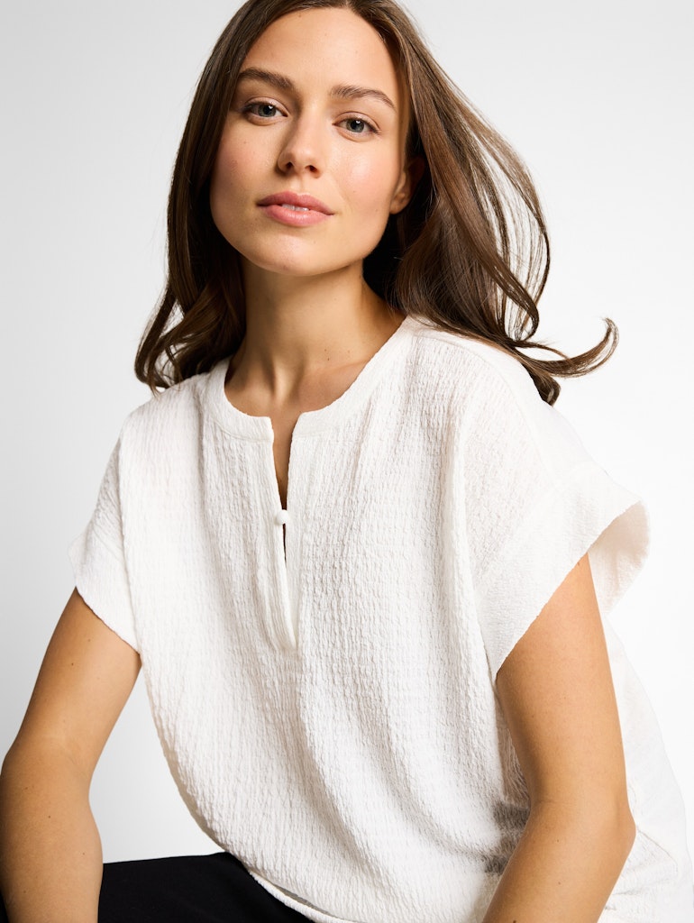 1050841 TOM TAILOR wmn - T-Shirt 10315 offwhite