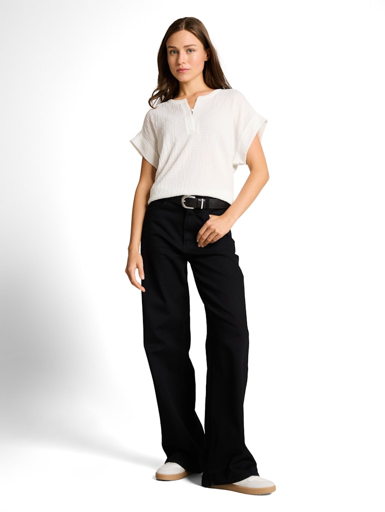 1050841 TOM TAILOR wmn - T-Shirt 10315 offwhite