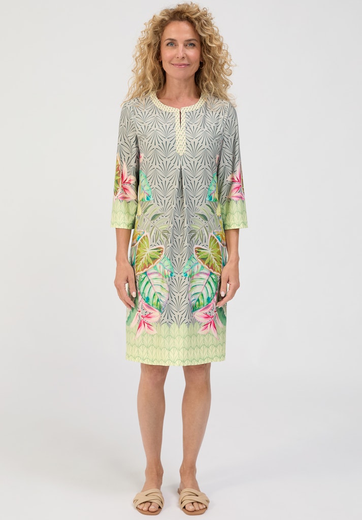 77008 BIANCA - DANILO Kleid 599 green mix