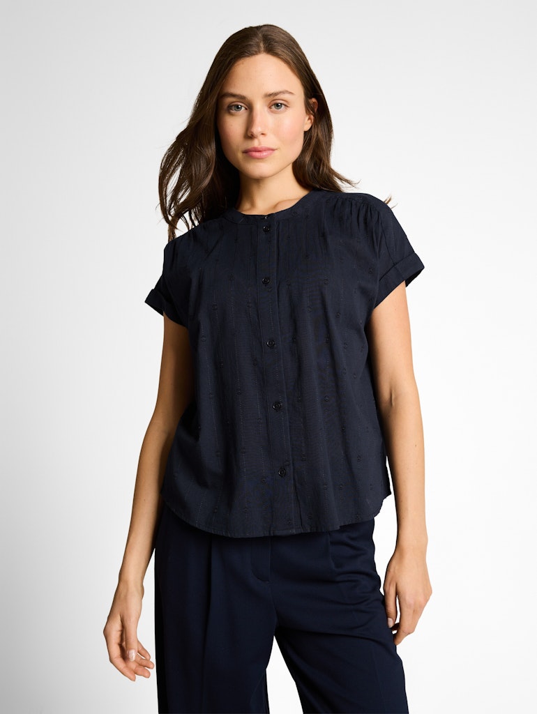 1049807 TOM TAILOR wmn - Loose Fit Bluse 10668 sky captain blue