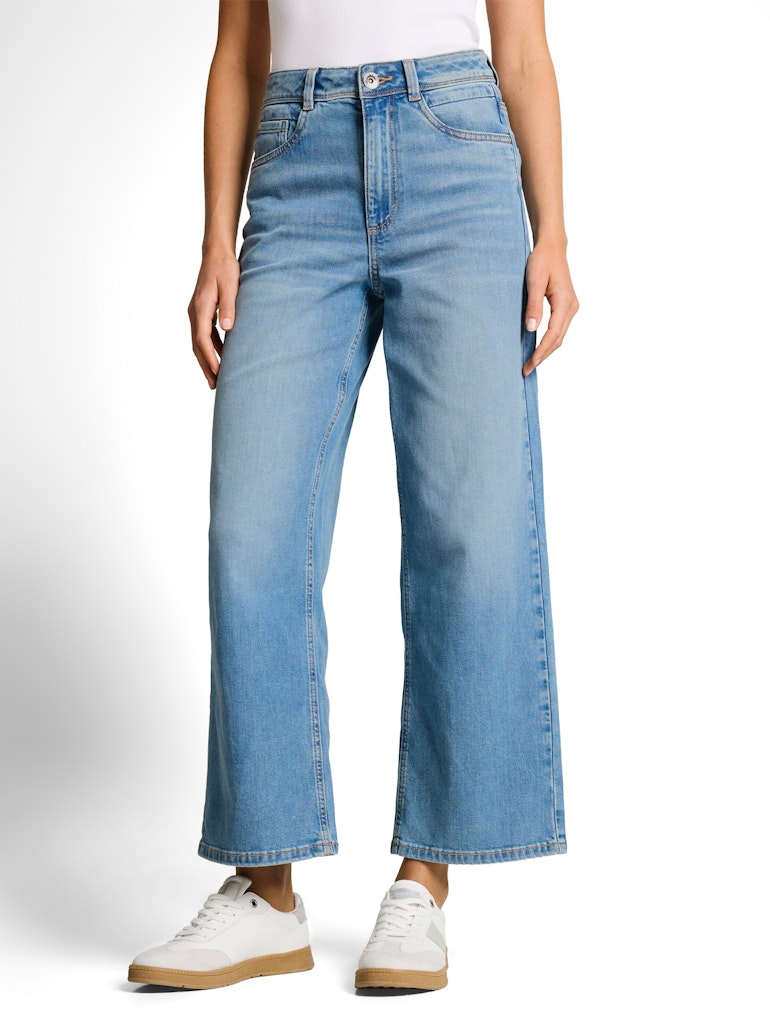 1050399 TOM TAILOR wmn - TTNELMA CULOTTE Jeans 10112 clean light stone blue denim