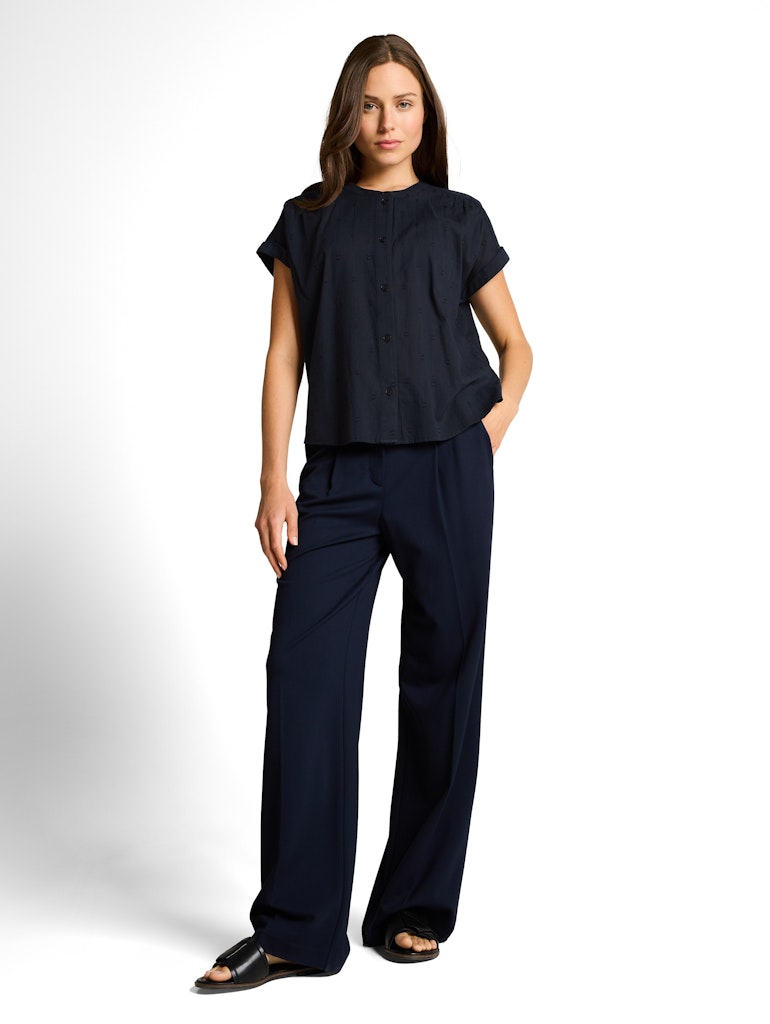 1049807 TOM TAILOR wmn - Loose Fit Bluse 10668 sky captain blue