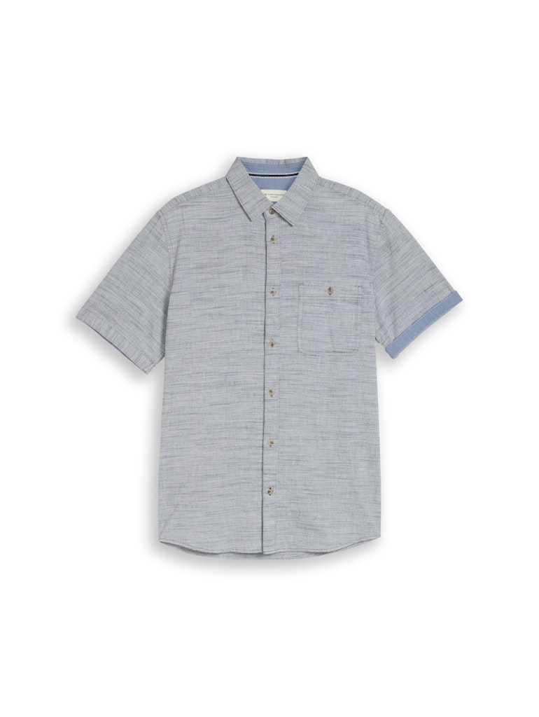 1050940 TOM TAILOR men  - Hemd 40528 navy horizontal stripe