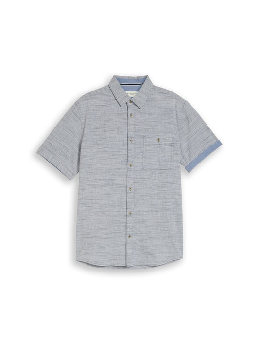 1050940 TOM TAILOR men  - Hemd 40528 navy horizontal stripe