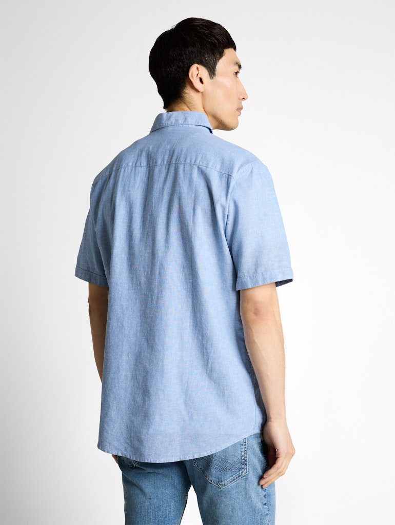 1049611 TOM TAILOR men - Hemd 39542 bleeched blue chambray